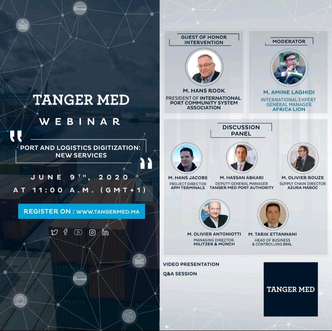 Tanger Med dévoile le programme de son premier webinaire sur la digitalisation des nouveaux services logistiques