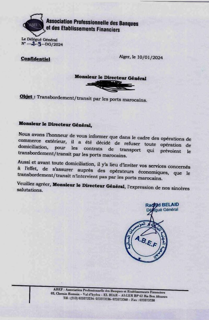 Censurer Tanger Med des opérations de transbordement des marchandises à destination de l’Algérie, serait-ce la réplique du régime algérien à l’initiative Royale pour donner l’accès des pays Sahel à l’Atlantique ?