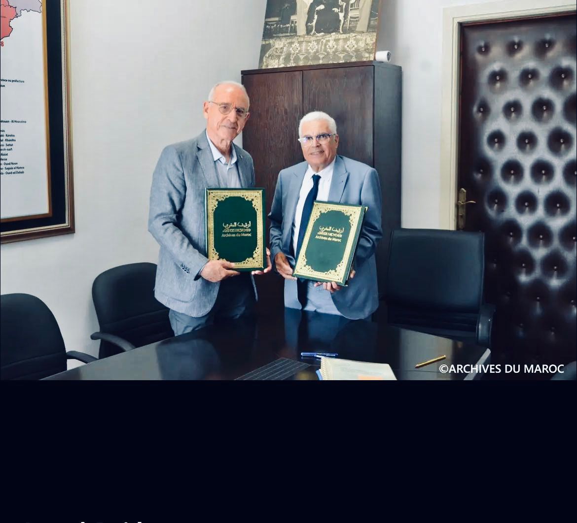 Signature d'une convention de don d'archives privées maritimes à «Archives du Maroc » 