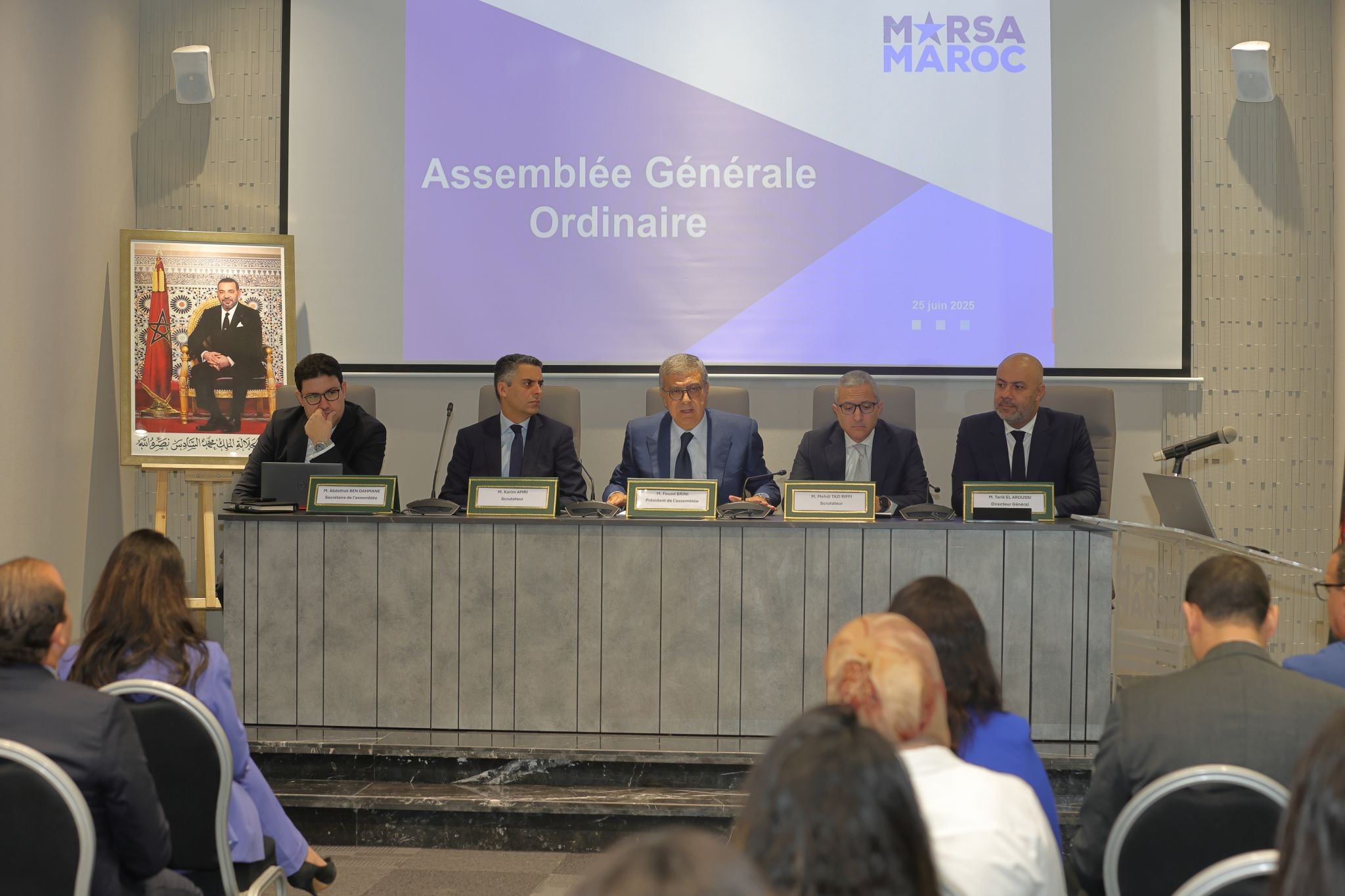 Retour en images sur la tenue de l'Assemblée Générale Ordinaire de Marsa Maroc pour statuer sur son bilan 2024