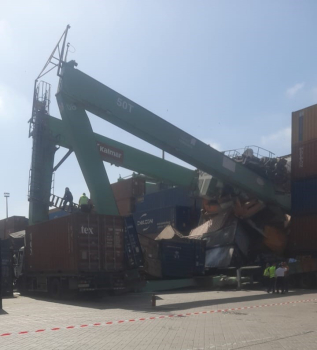 Grave incident au terminal à conteneurs de SOMAPORT au port de Casablanca 07/10/2025